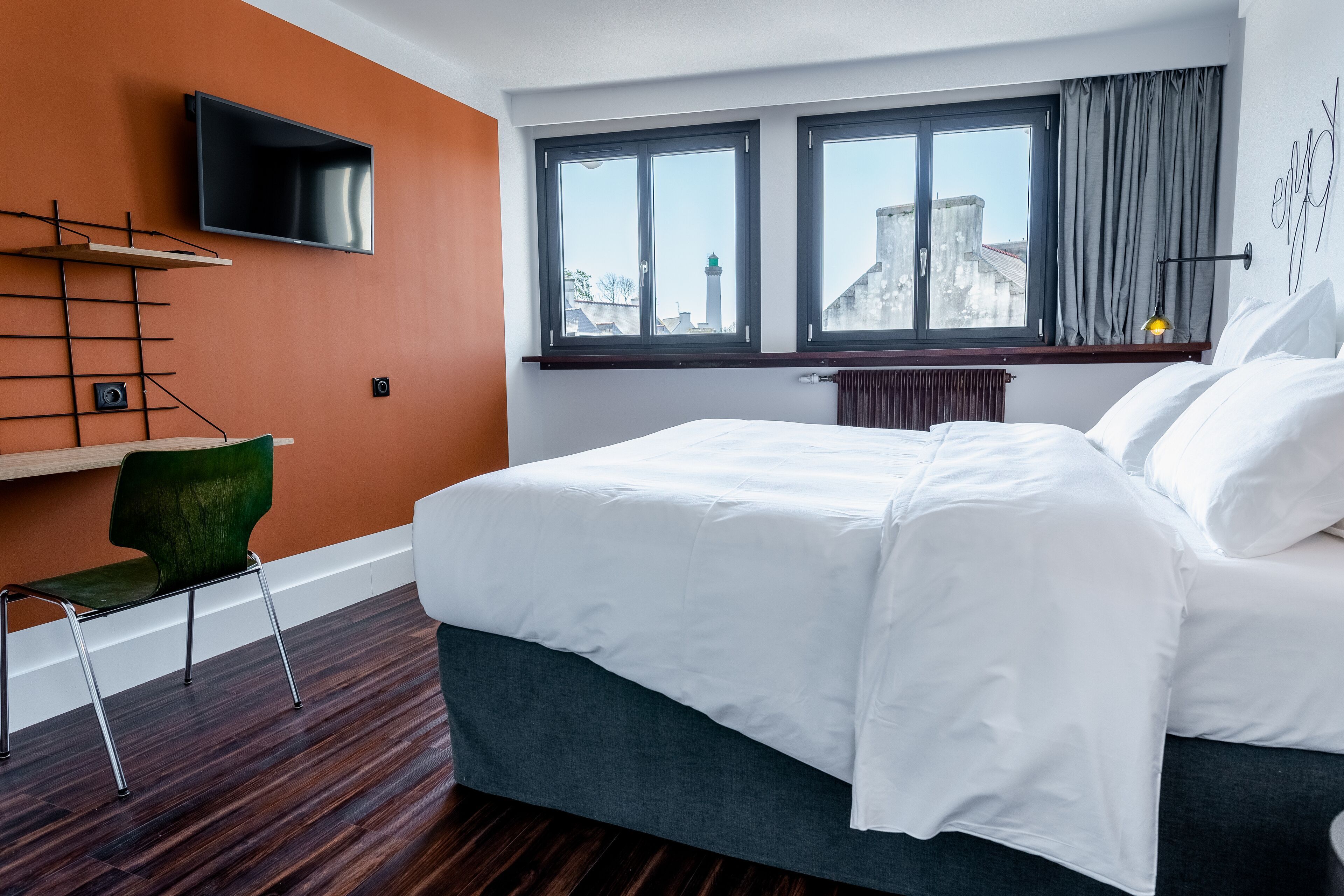 Literie de qualité supérieure, chambres insonorisées, Wi-Fi gratuit