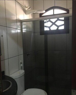 Shower, towels, soap