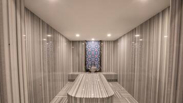 Couples treatment rooms, Turkish bath, body treatments, body scrubs