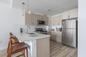 Appartement Luxe, 3 chambres, terrasse | Cuisine privée