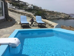 Deluxe Studio, Private Pool, Sea View | Private pool - Poseidon Secret Blue Pools (Mykonos)