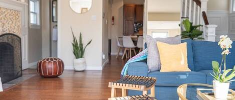 Televisión, chimenea