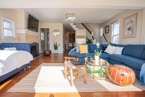 TV, fireplace - NEW! 4BR in AC Quiet Island +Central Location (Atlantic City)