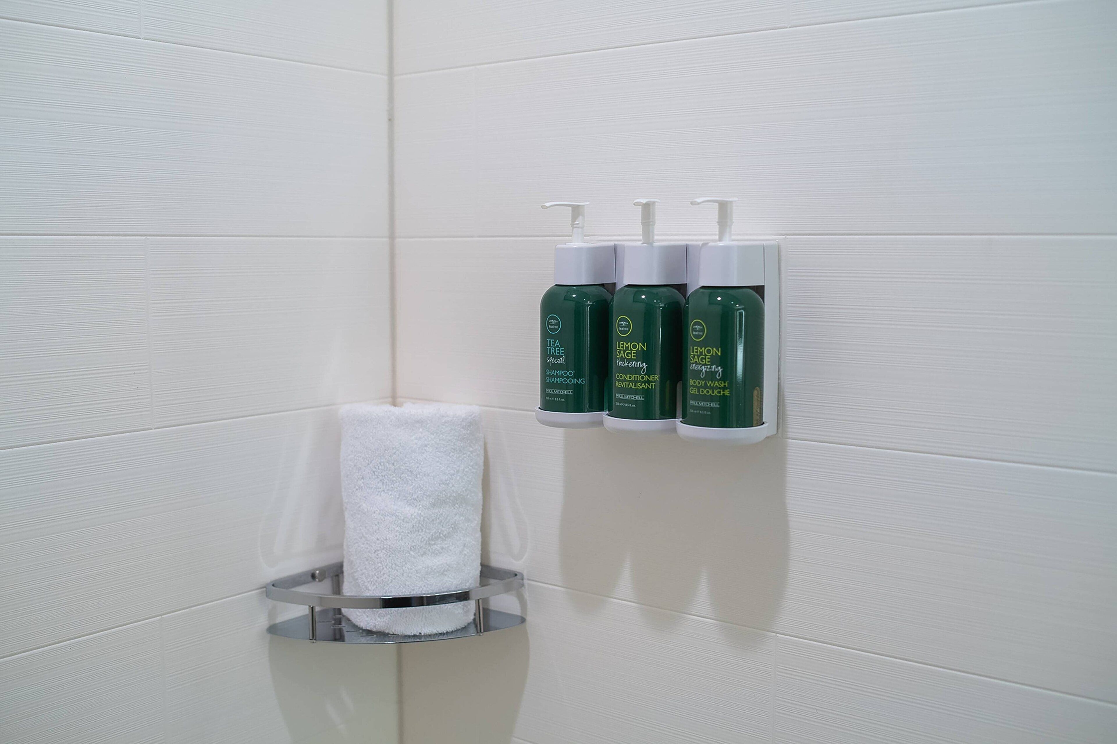 free toiletries, hair dryer, towels