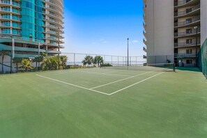 Sports court - The Palms 203 | Beach Front OBA Condo! Clean, Comfy! Large Deck! (Orange Beach)