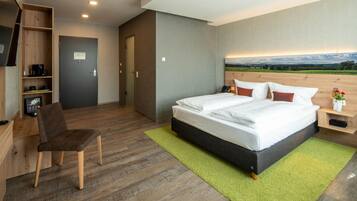 Deluxe-Doppelzimmer | Zimmersafe, Verdunkelungsvorhänge, Bügeleisen/Bügelbrett