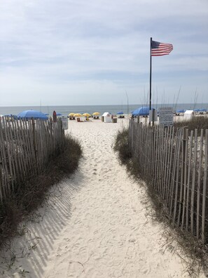 On the beach