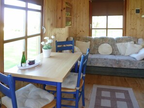 House | Living room | DVD player - Cozy Holiday Home in Cattenstedt With Private Terrace (Blankenburg)