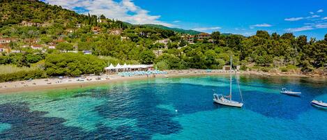Accommodatie ligt op het strand