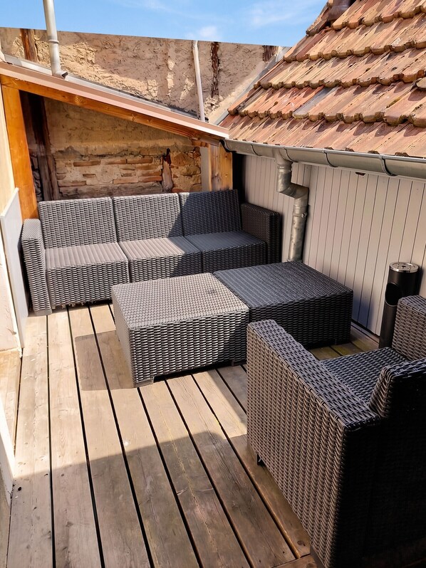 Terrace/patio - Homerez - Apt fireplace Eguisheim (Eguisheim)