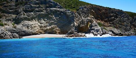 Sur la plage, serviettes de plage