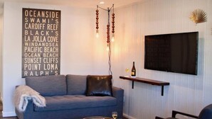 Living area - Kauai-Inspired California Beach Retreat, Unit 2 (Oceanside)