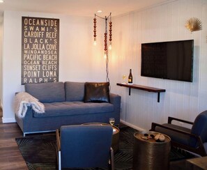 TV, offices - Kauai-Inspired California Beach Retreat, Unit 2 (Oceanside)