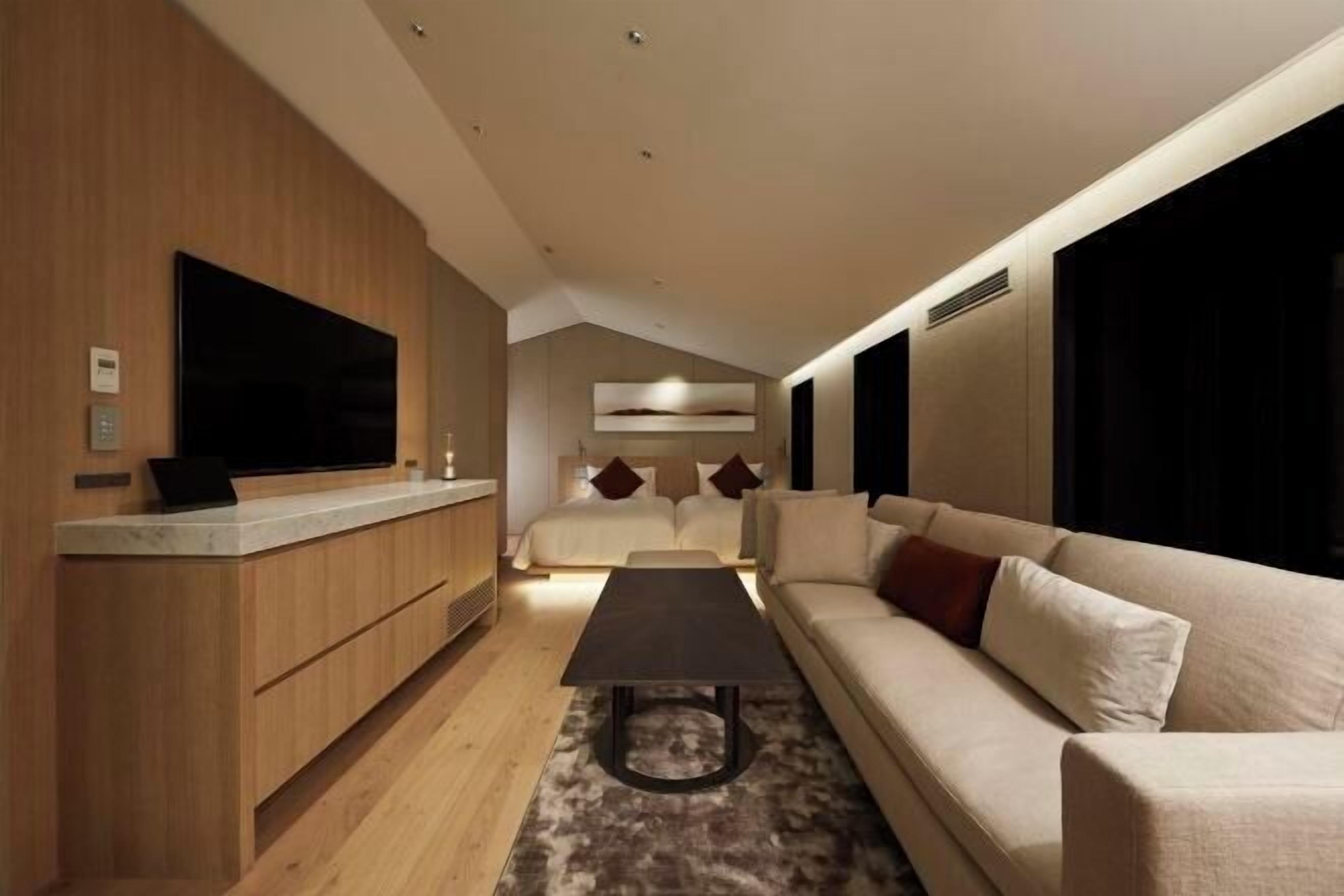 55-inch flat-screen TV with digital channels, TV