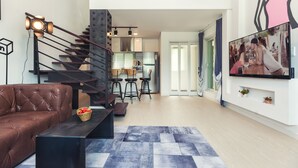 202 - Extra KRW 20,000(2pax) charged on spot for BBQ Grill | Living area | Flat-screen TV - Eunhanul Pension (Gapyeong)