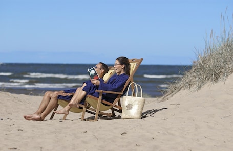 On the beach. Holiday Club Kalajoki Cottages