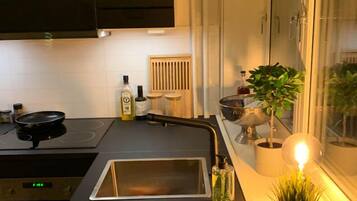 Apartment | Eigene Küche | Kühlschrank, Mikrowelle, Ofen, Herdplatte