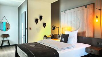 Standardværelse - 1 kingsize-seng (Top Floor) | Pengeskab på værelset, lydisolering, gratis baby-/barnesenge