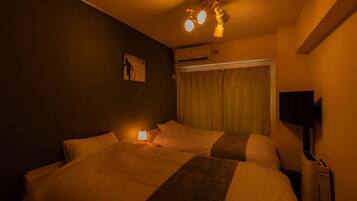 Apartamento (Private) | 2 quartos, cortinas blackout, ferros/tábuas de passar roupa