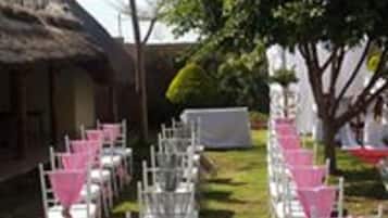 Área de bodas al aire libre