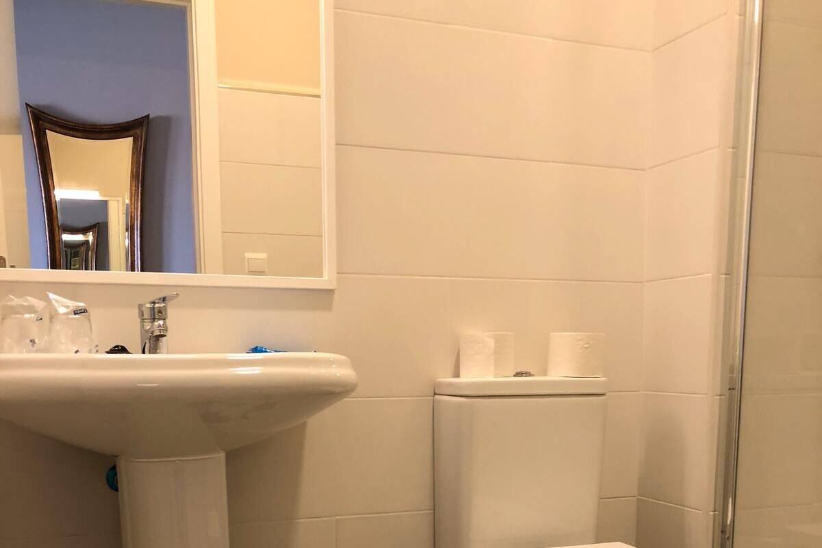 free toiletries, hair dryer, towels