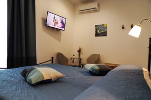 Doppelzimmer | Minibar, Schreibtisch, kostenloses WLAN, Bettwäsche