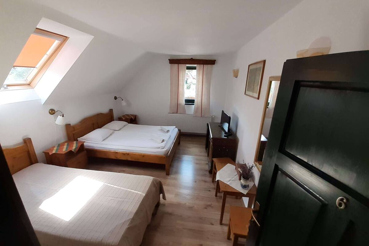 Quarto casal ou duplo panorâmico | Escrivaninha, Wi-Fi de cortesia