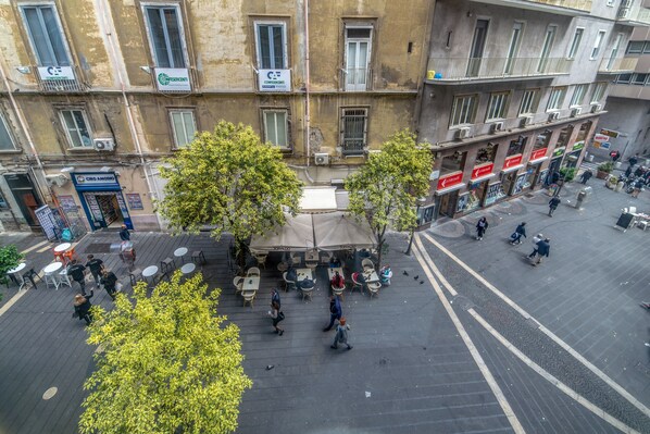 Vue sur la ville depuis l’hébergement