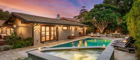 A heated pool