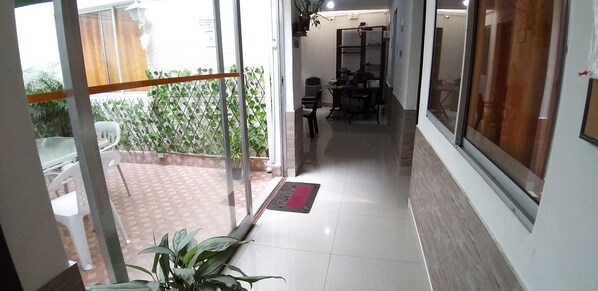 Interior entrance