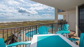 Outdoor dining - Gulf Front Two Bedroom at Phoenix VII - 3rd Floor (Orange Beach)