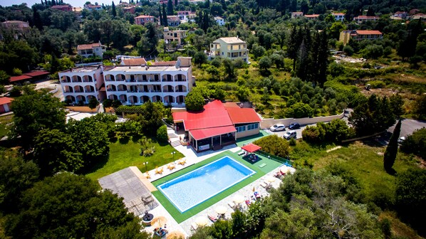 Aerial view - Margarita Apartments (Corfu)