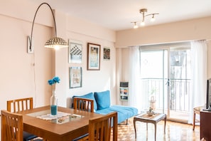 Apartment, 1 Bedroom | Living area | Flat-screen TV