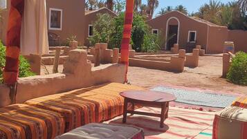 Outdoor wedding area