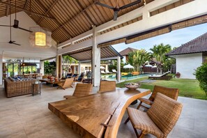 Outdoor dining - 5 Star Villa in Bali, Minutes from the Beach, Bali Villa 2056 (Bali)