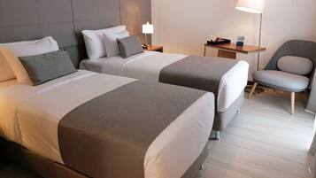 Premium bedding, pillow-top beds, minibar, soundproofing