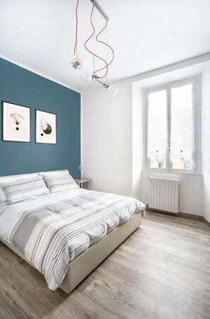 1 bedroom, desk, laptop workspace, iron/ironing board