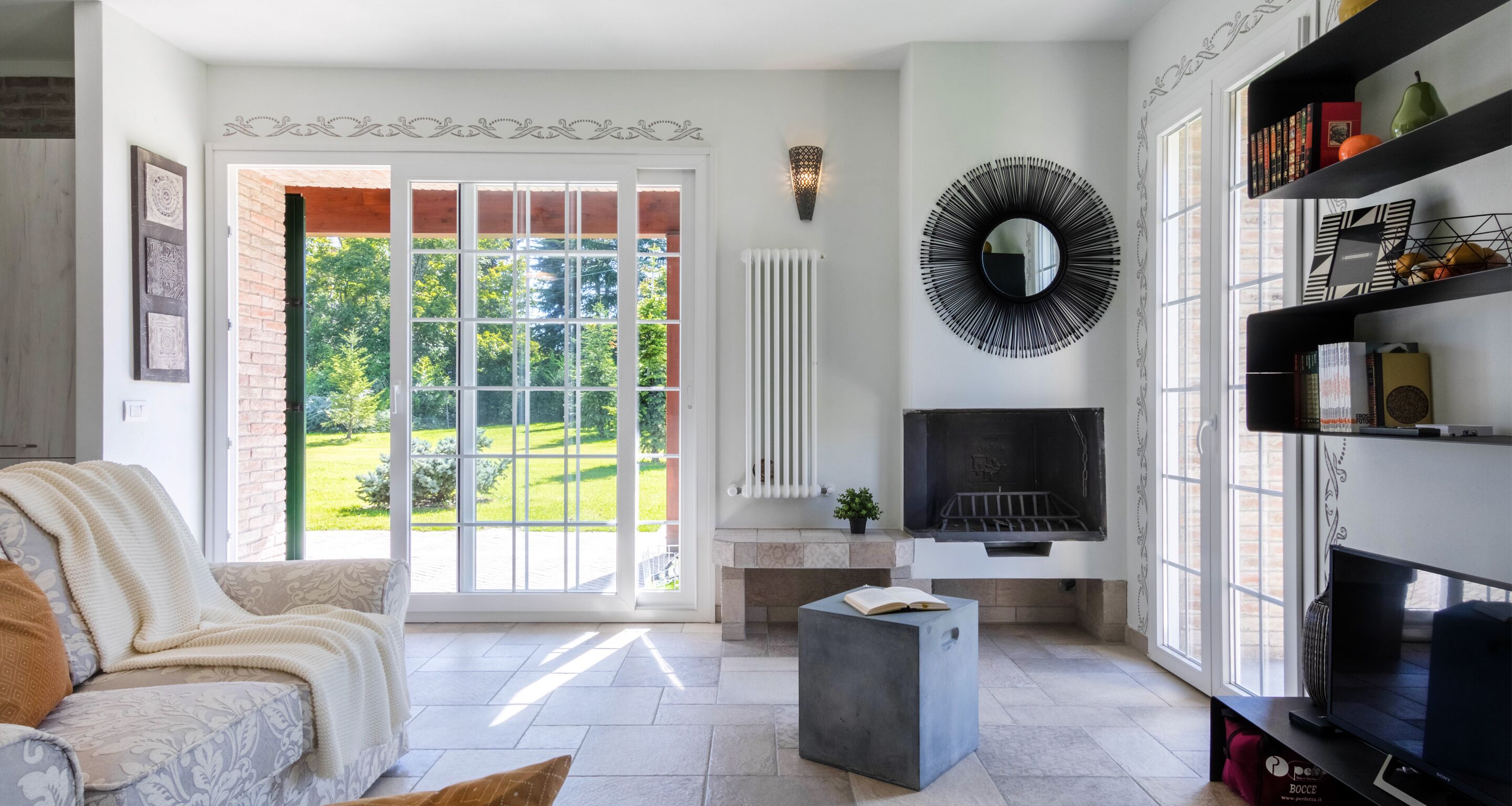 Villa, 3 Bedrooms, 2 Bathrooms | Living area | 32-inch flat-screen TV with satellite channels, TV, fireplace