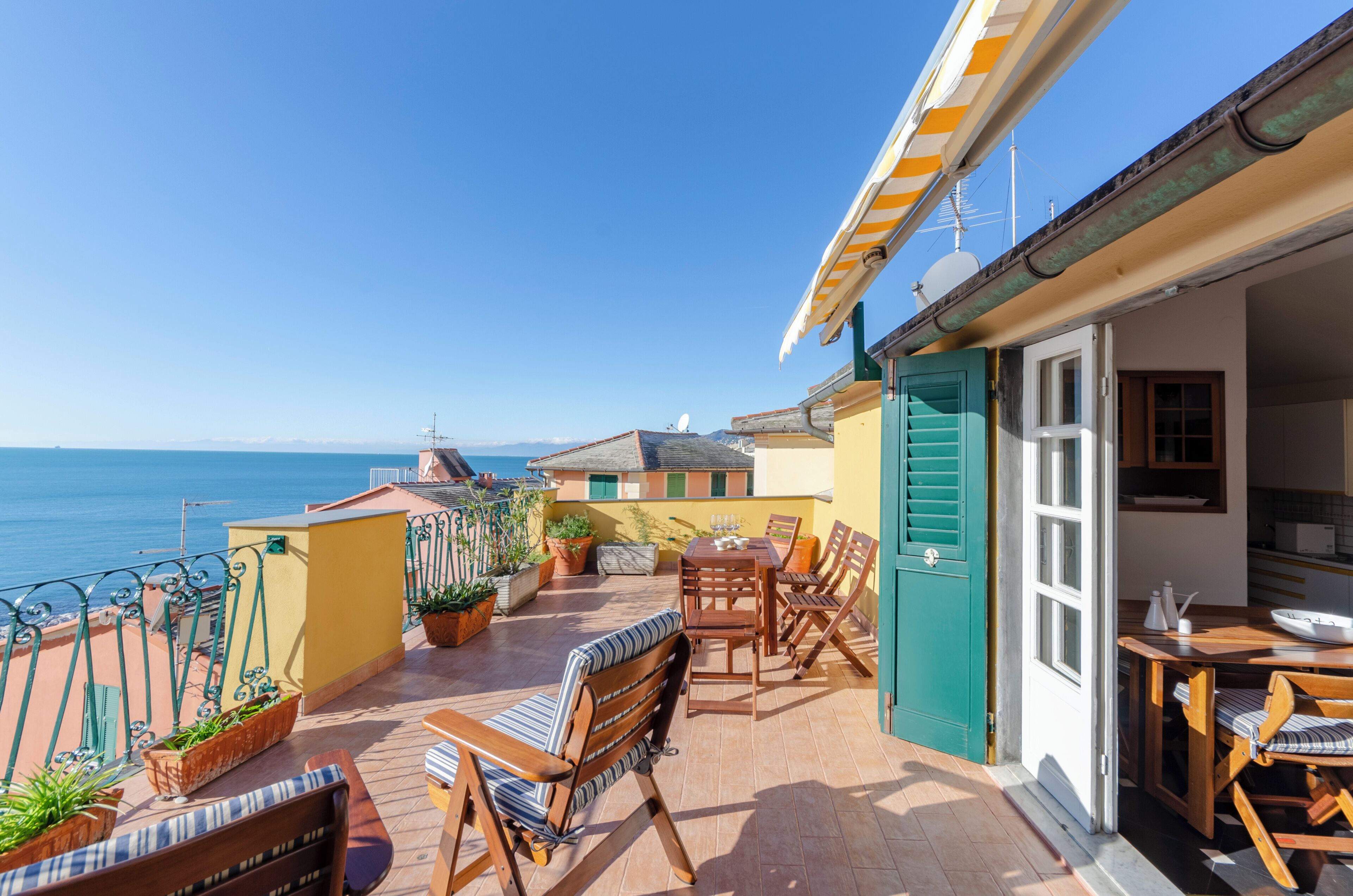 Apartment, 1 Double Bed with Sofa bed, Terrace, Sea View | Terrace/patio