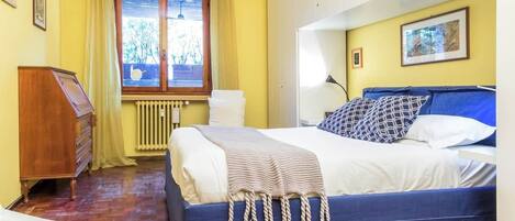 Apartment, 1 Bedroom, Terrace | 1 bedroom, desk, laptop workspace, iron/ironing board