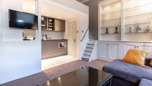 Living room - Luxury Private Studio Spacious Stylish Mezzanine (Brighton)
