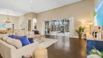 Smart TV, books, stereo, computer monitors