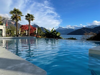 Big house on Lake Lucerne. Amazing views. Between Rigi and Lucerne city.