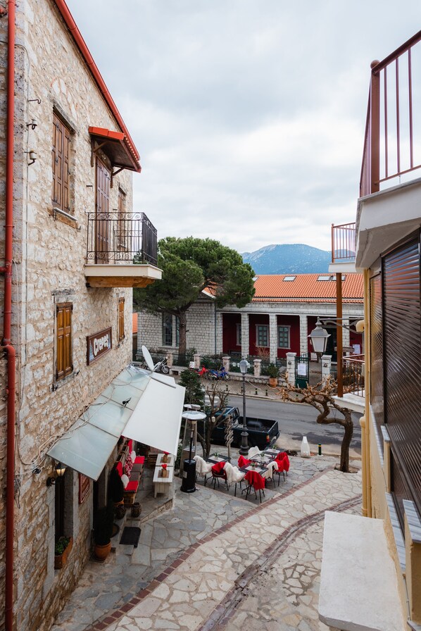 Terrace/patio - Arachova Luxury studio by Aldia Suites (Arachova)