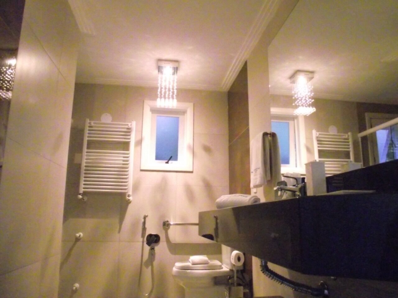 family studio suite | bathroom | separate bathtub and shower, deep-soaking bathtub, hair dryer, towels