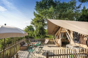 Tent (Trappeur Origine) | Terrace/patio - Village Huttopia Sud Ardèche (Vagnas)