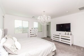 4 bedrooms, iron/ironing board, travel crib, WiFi