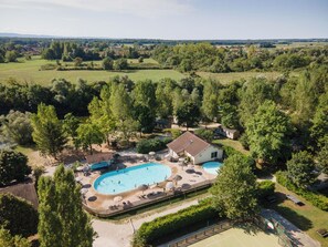 Aerial view - Huttopia La Plage Blanche (Ounans)