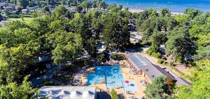 Aerial view - Camping La Pinède (Excenevex)