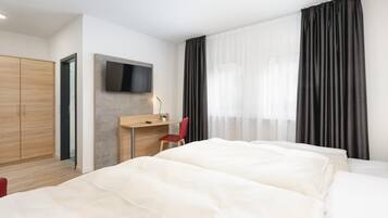 Desk, cots/infant beds, rollaway beds, free WiFi